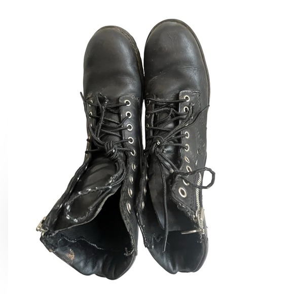 Red Wing Mens Black Leather Side Zip Moto Biker Boot Size US 8.5 main image 11
